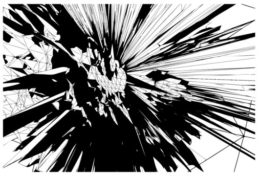 Core explosion vector background
