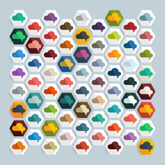 Flat design: cloud