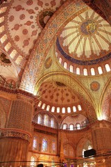 les coupoles de la mosquée bleue