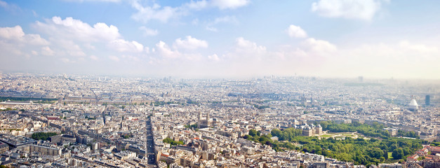 Panorama of city Paris