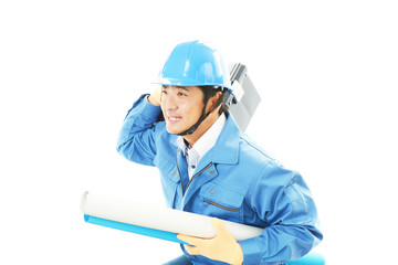 仕事に励む労働者