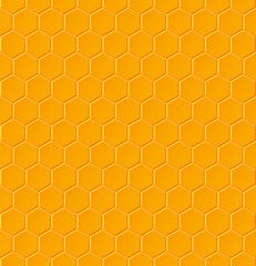 Seamless geometric pattern with honeycombs