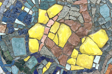 Marble stone mosaic texture as background