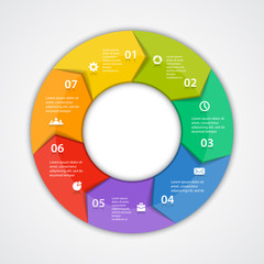 Modern vector info graphic for business project