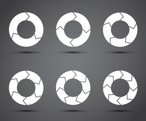Circle Arrows Set