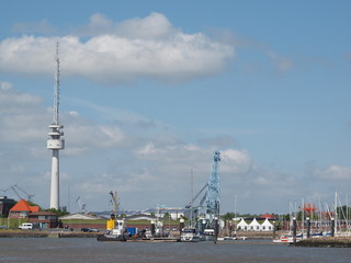 Fototapeta na wymiar Radar Tower i port Nassau