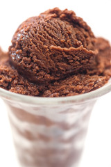 Chocolate ice cream cup