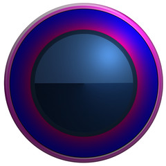 Fototapeta premium Bouton web rond bleu/rose dégadé
