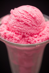 Raspberry ice cream