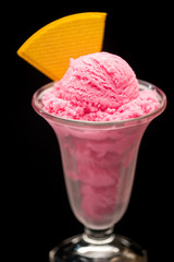 Raspberry ice cream
