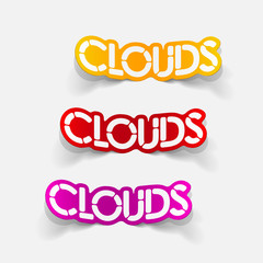 realistic design element: clouds