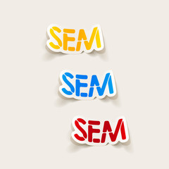 realistic design element: sem