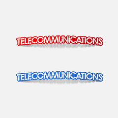 realistic design element: telecommunications