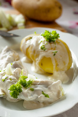 Salzkartoffel mit Hering