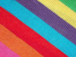 colorful cloth with stripe motive
