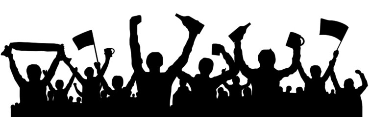 Menschen Fans Stimmung