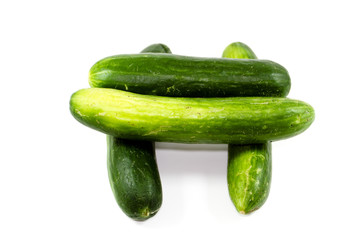 Frische Grüne Gurken