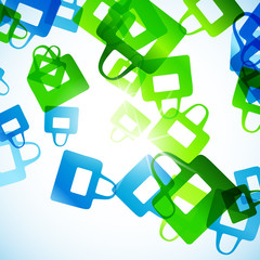 abstract background: bag