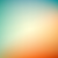 abstract blurry background, blue - orange