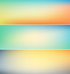set of abstract blurry backgrounds