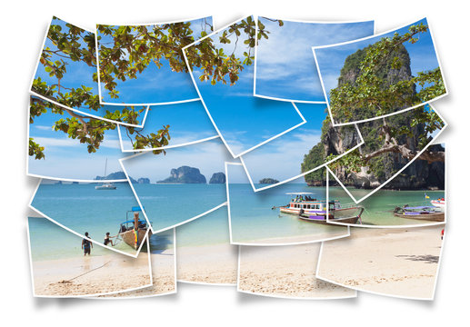 plage de Thaïlande en collage photos
