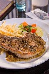 T-bone beef steak