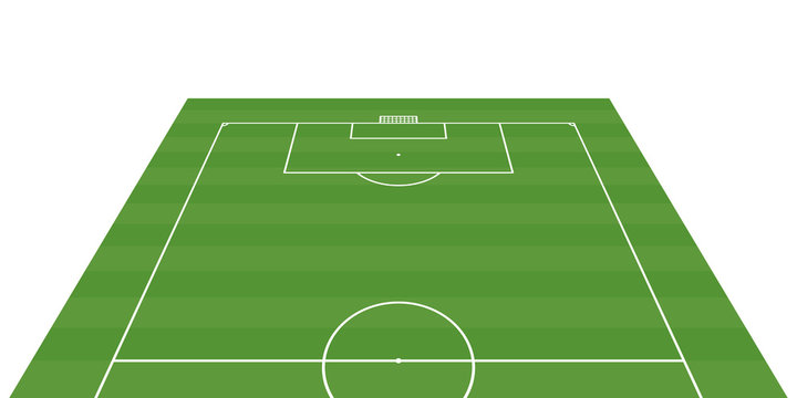 football field 3-D background - vector illustration