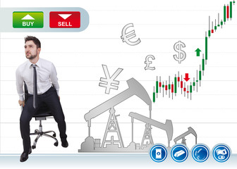 businessman in trading