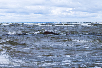 Stormy Baltic sea.