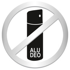 Aluminium-Deodorant schwarz, Vektor