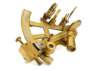 old bronze sextant - 65728177
