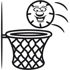Basketball korb freude sport