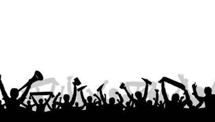 Menschen Fans Stimmung