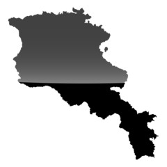 Obraz premium High detailed vector map - Armenia.