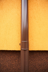 Tube on a colored wall