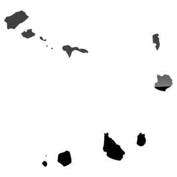 High detailed vector map - Cape Verde.