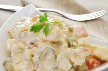 spanish ensaladilla rusa, russian salad