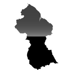 High detailed vector map - Guinea .