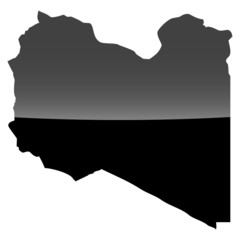High detailed vector map - Libya.