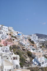 Landscape Greek island in the Mediterranean sea.