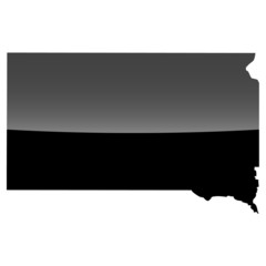 Obraz premium High detailed vector map - South Dakota.