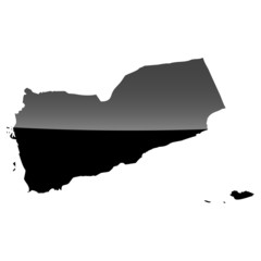 High detailed vector map - Yemen.