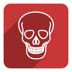 skull flat icon