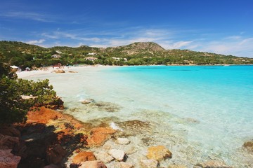 View of the Porto Istana Beach, Sardinia