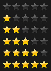 vector rating stars