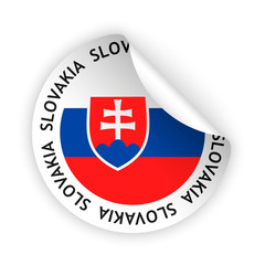 Fototapeta premium vector flag bent sticker