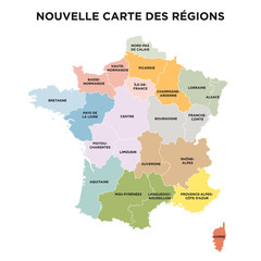 La nouvelle carte des régions