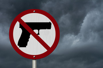 No Firearms Allowed Sign