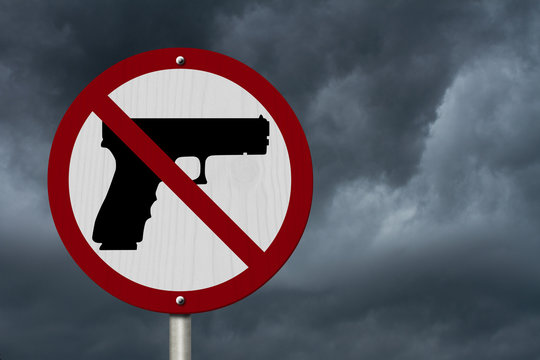 No Firearms Allowed Sign