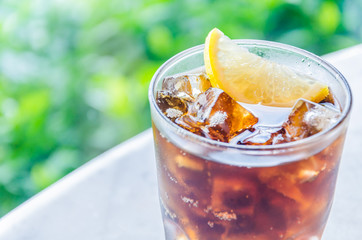 Cola lemon glass